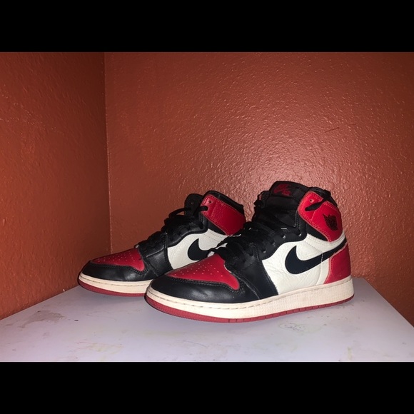jordan 1 bred toes size 7 i’ll accept offers - Picture 1 of 9
